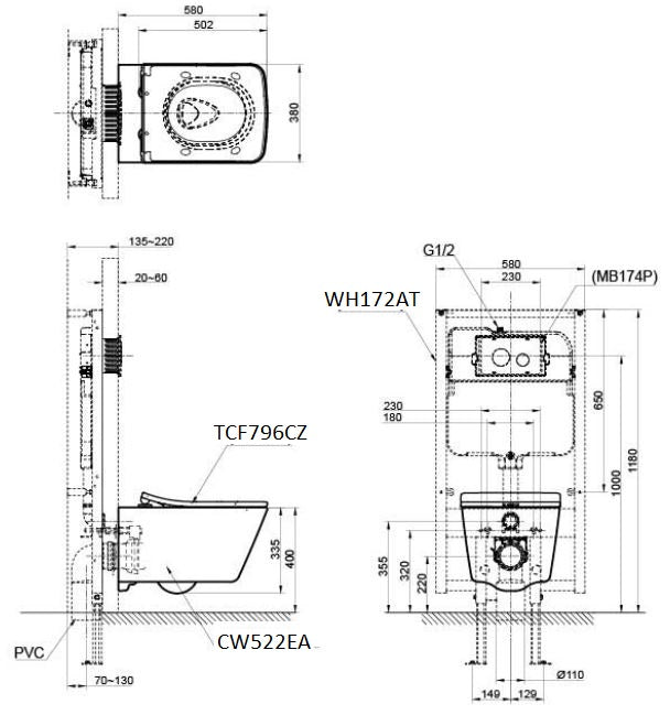 Ban ve CW522EA#NW1 TCF796CZ#NW1 WH172AT