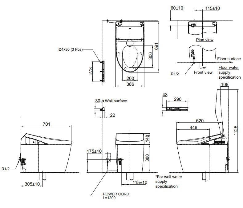 Bồn Cầu Thông Minh TOTO CS989VT/TCF9768WZ Neorest RH