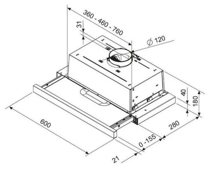 Máy Hút Mùi NK24M1030IS/UR Màu Bạc