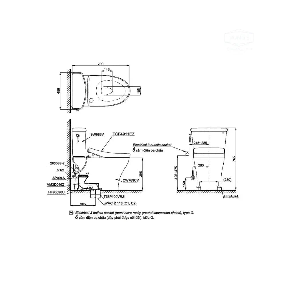 Cs986Cgw12#Xw 分離式馬桶