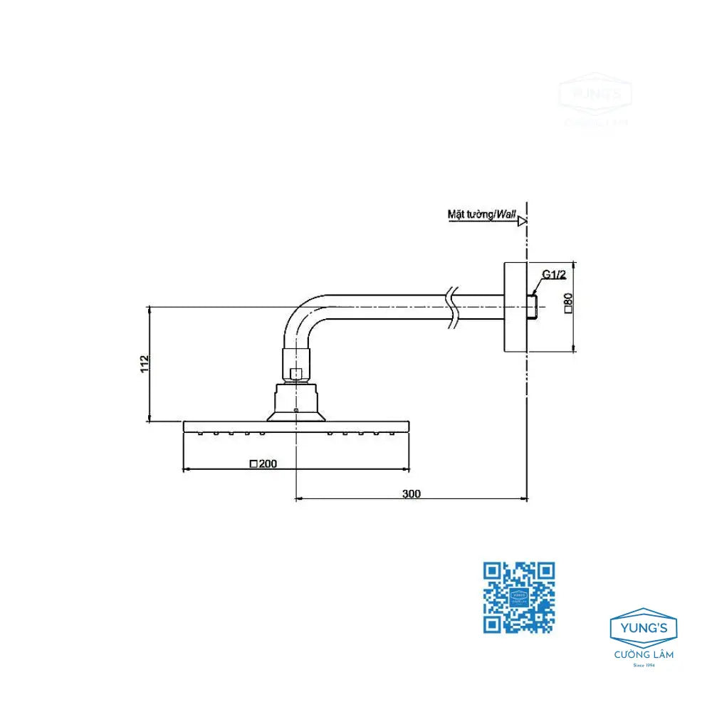 Bát sen gắn tường DBX115CAMR | Thiết Bị Vệ Sinh TOTO