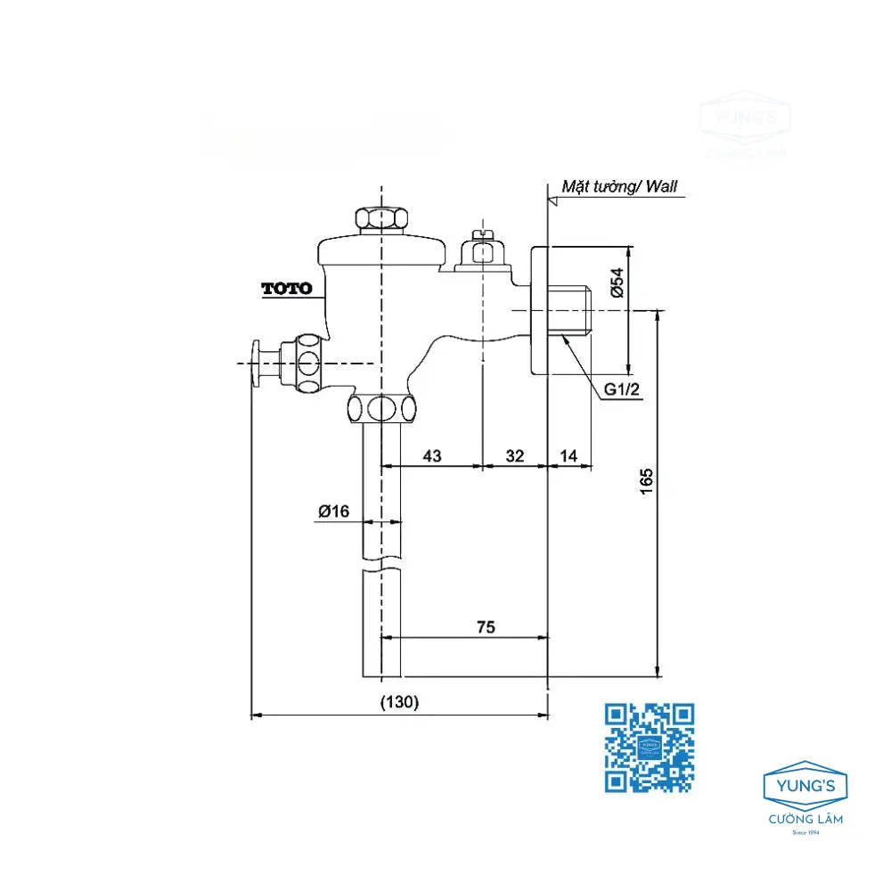 Du601N Van Xả Tiểu Nam