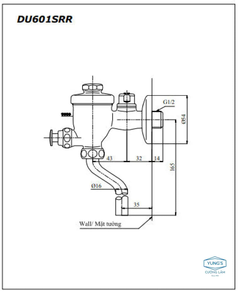 Du601Srr Van Xả Tiểu Nam