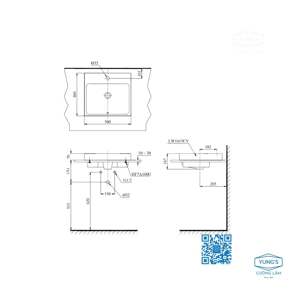 Lt1615C#Xw Lavabo Đặt Trên Bàn