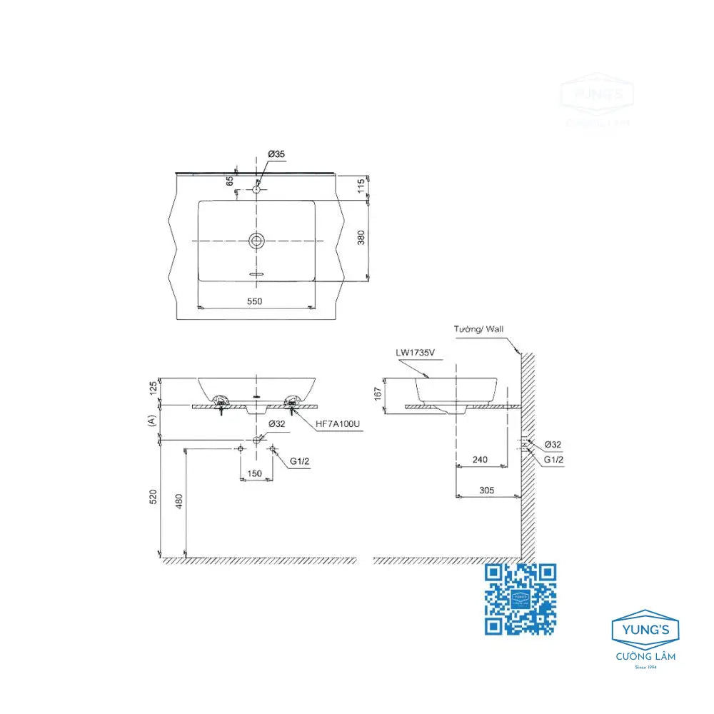 Lt1735#Xw Lavabo Đặt Trên Bàn