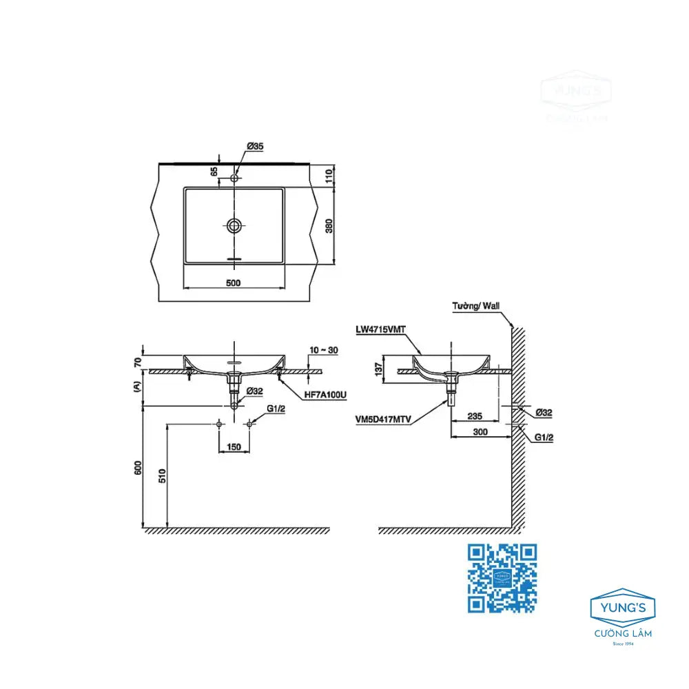 Lt4715Mtg17#Cmw Lavabo Đặt Trên Bàn