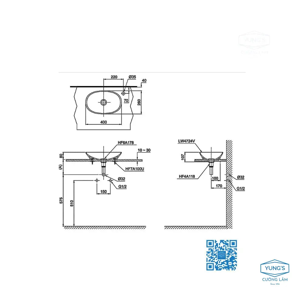 Lt4724Mt#Cmw Lavabo Đặt Trên Bàn