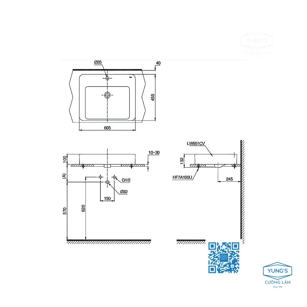 Lt951C#Xw Lavabo Đặt Trên Bàn