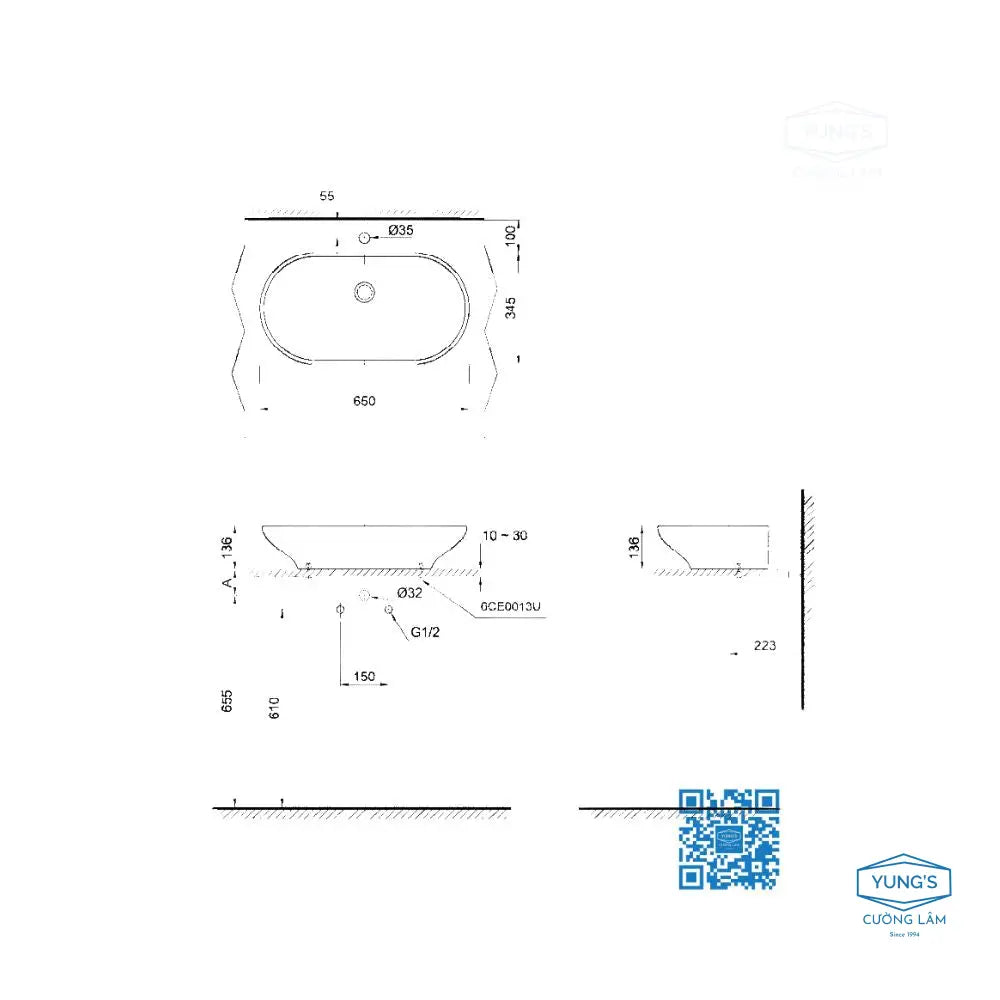 Lw181Y#W Lavabo Đặt Trên Bàn