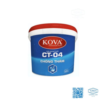 Sơn Ngoại Thất Cao Cấp Kova Ct-04 Chống Thấm (Bóng) Thùng 3.5L Trang Trí