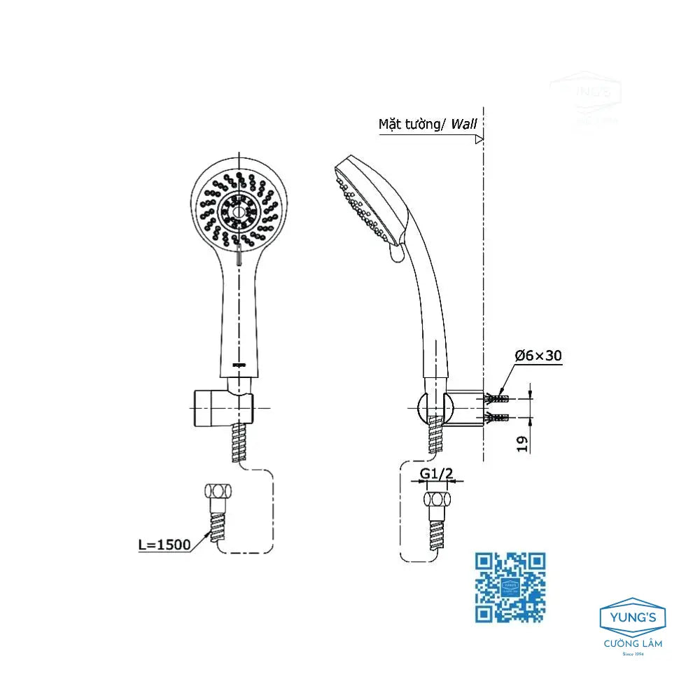 Tbg01302Va Dgh108Zr Sen Tắm Gắn Tường