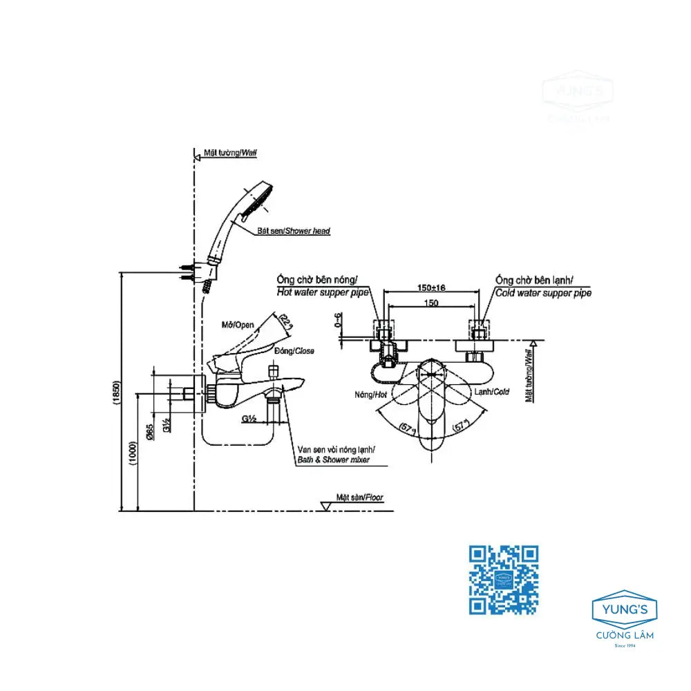 Tbg01302Va Tbw07009A Sen Tắm Gắn Tường