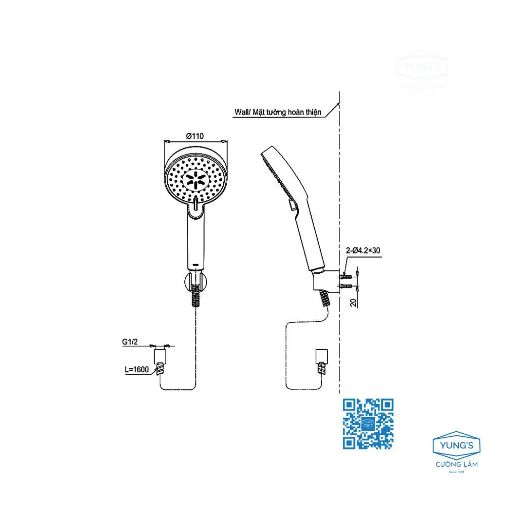 Tbg01302Va Tbw07009A Sen Tắm Gắn Tường