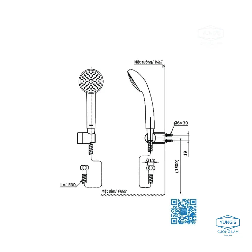 Tbg03302Va Dgh104Zr Sen Tắm Gắn Tường