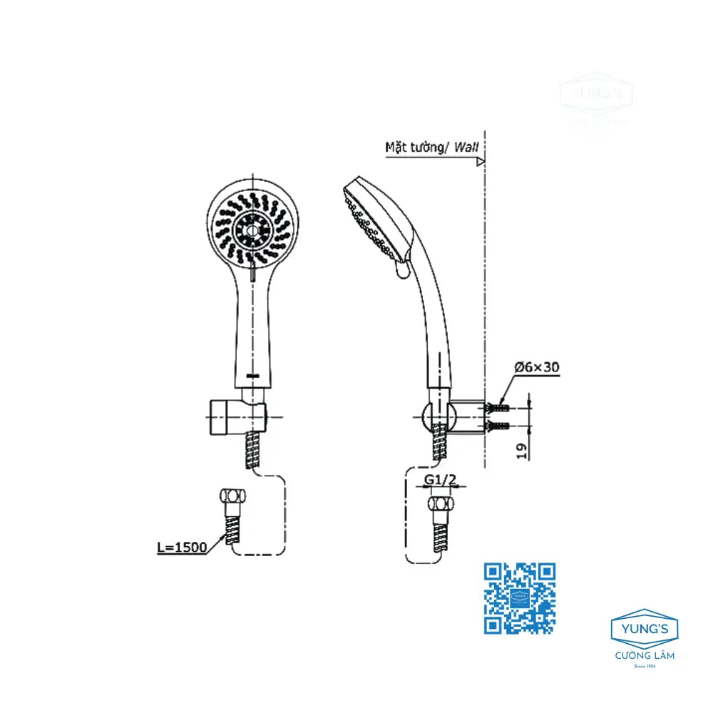 Tbg04302Va Dgh108Zr Sen Tắm Gắn Tường