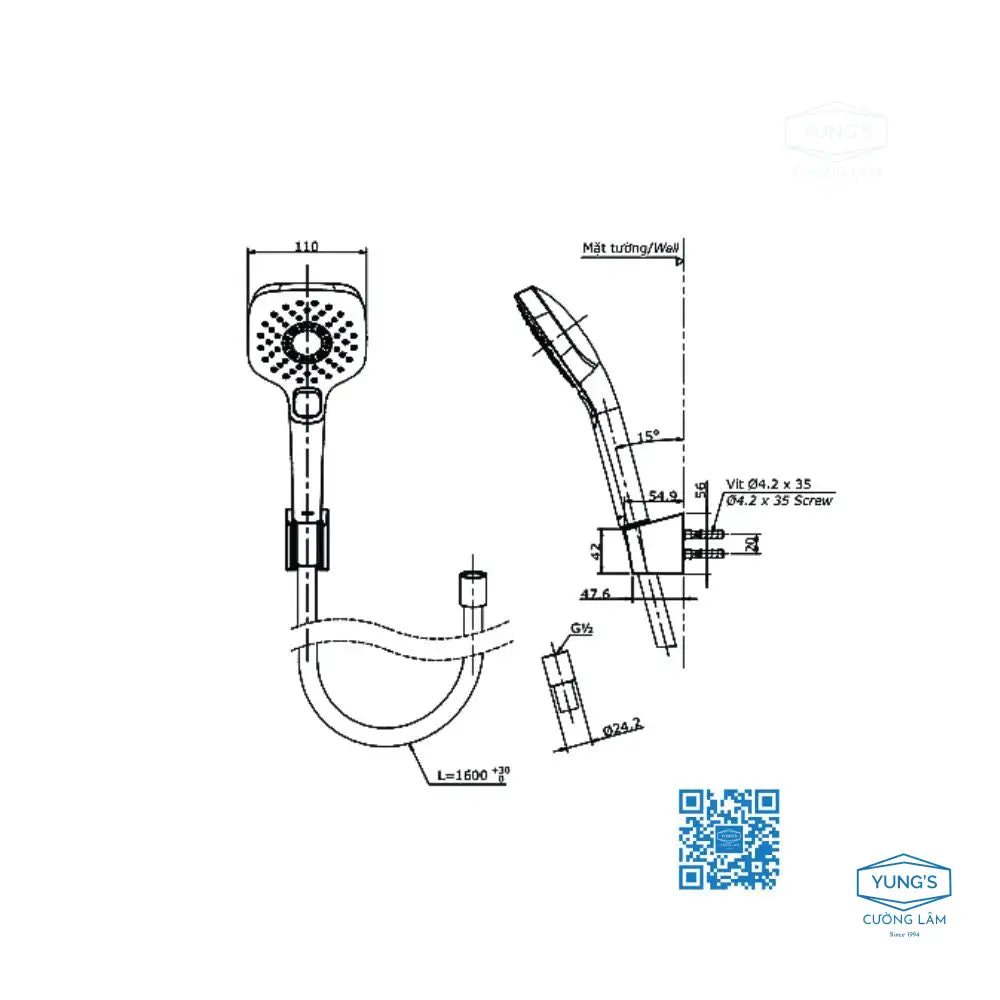 Tbg04302Va Tbw02006A Sen Tắm Gắn Tường