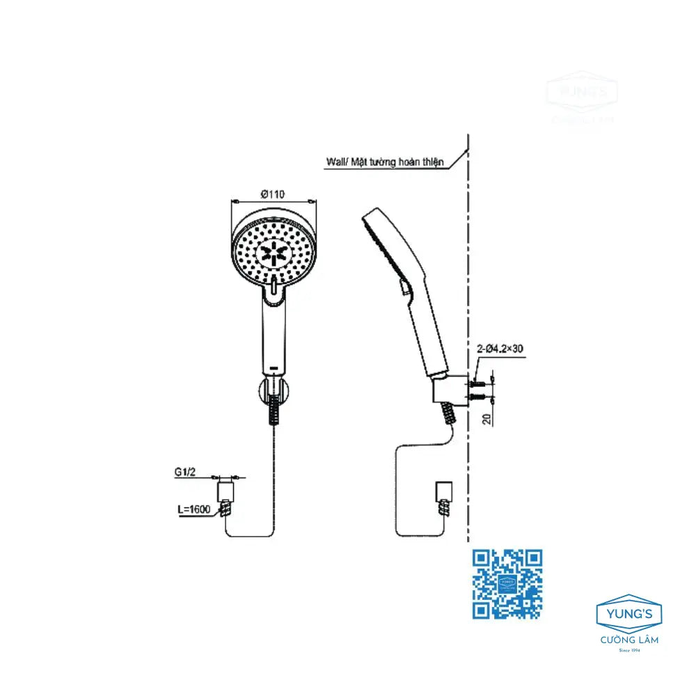 Tbg04302Va Tbw07009A Sen Tắm Gắn Tường