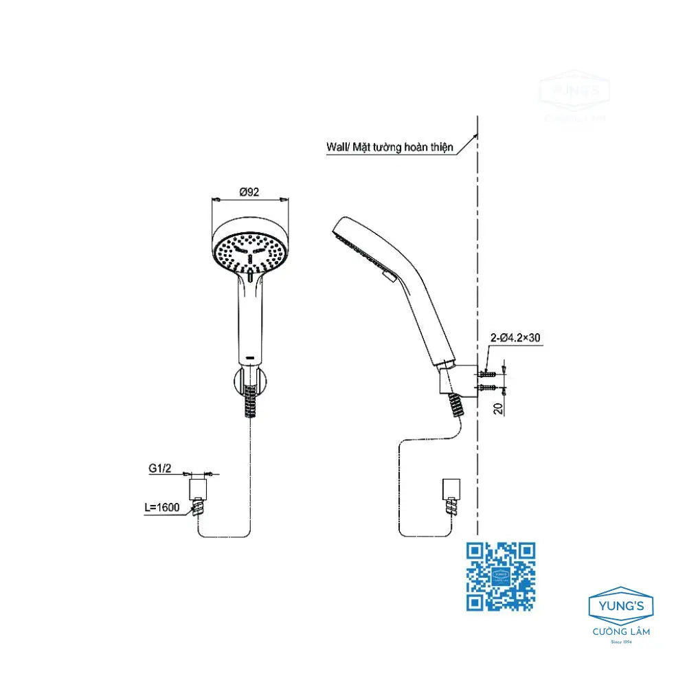 Tbg04302Va Tbw07012A Sen Tắm Gắn Tường