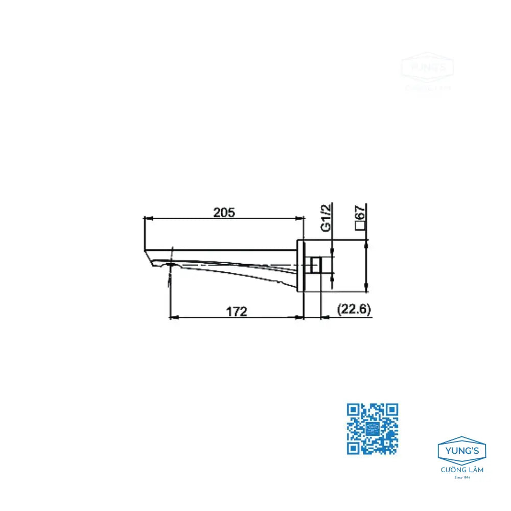 Vòi xả bồn GE TBG07001B | Thiết Bị Vệ Sinh TOTO