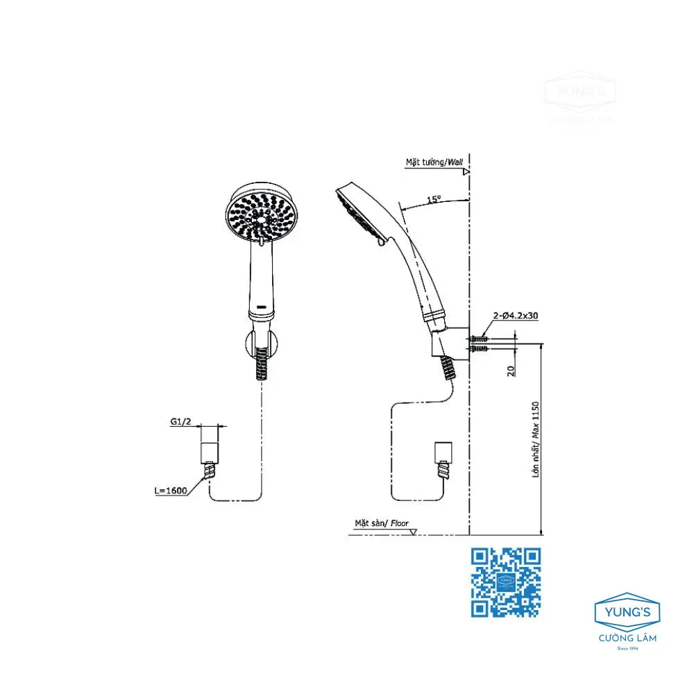 Tbg07302Va Tbw03002B Sen Tắm Gắn Tường