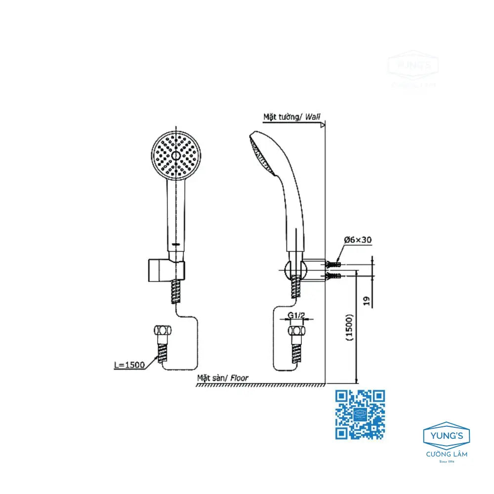 Tbg08302Va Dgh104Zr Sen Tắm Gắn Tường