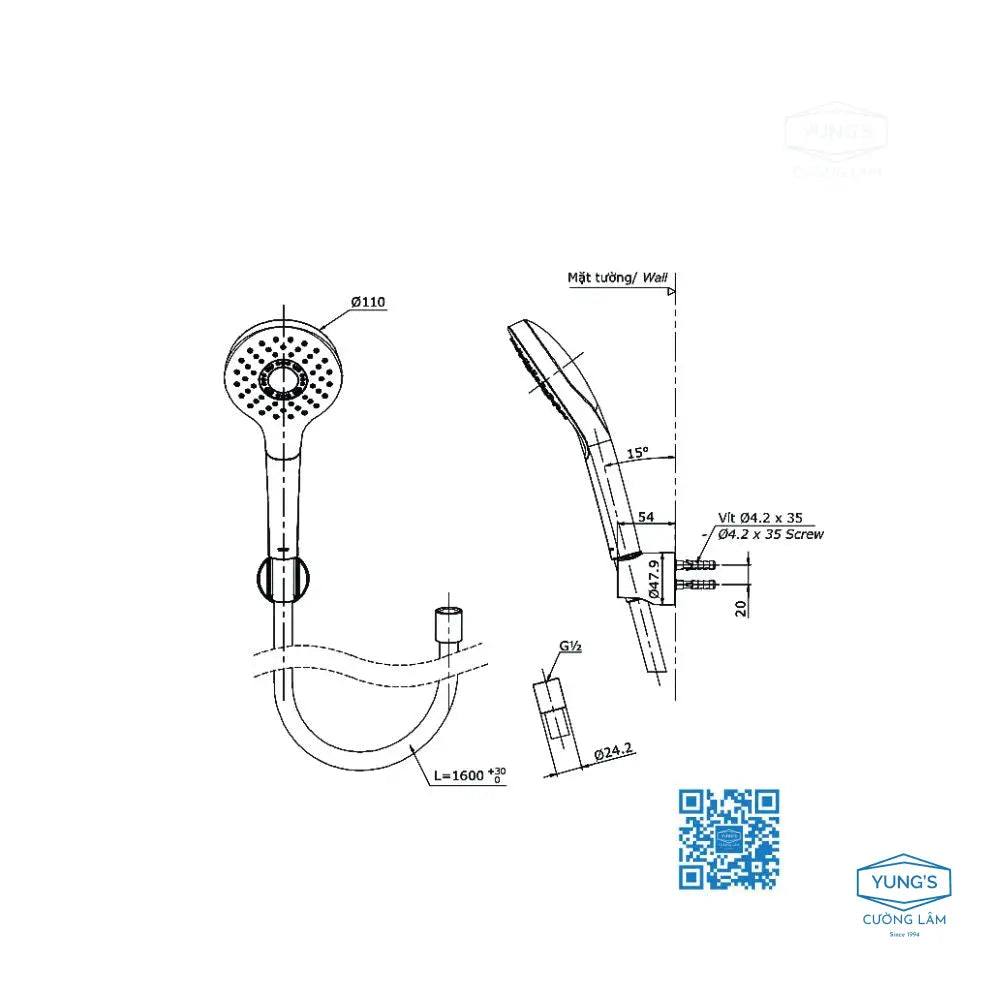 Tbg08302Va Tbw01008A Sen Tắm Gắn Tường