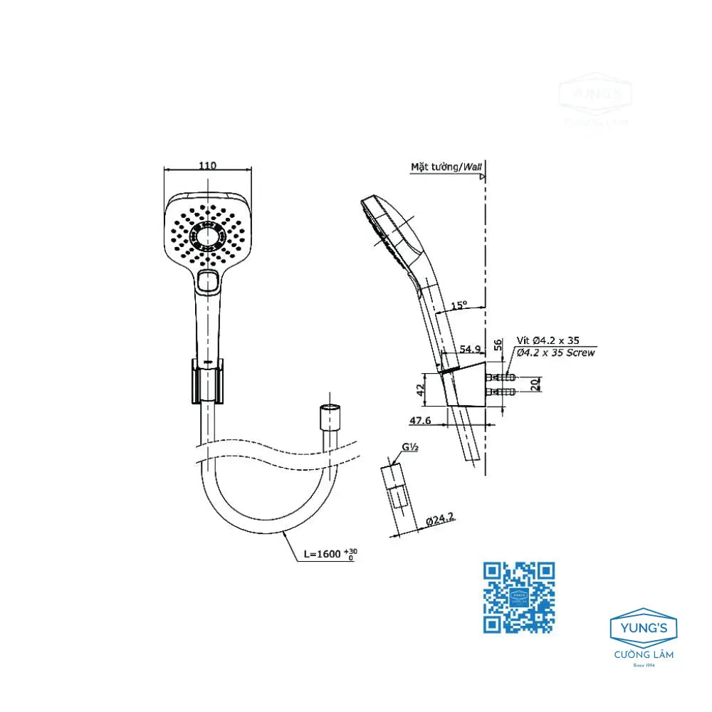 Tbg08302Va Tbw02006A Sen Tắm Gắn Tường