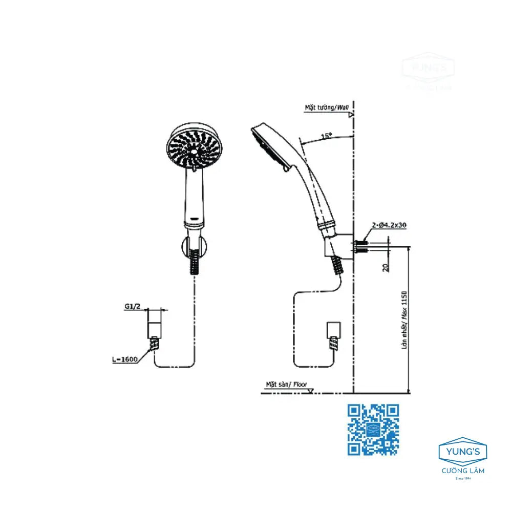 Tbg08302Va Tbw03002B Sen Tắm Gắn Tường