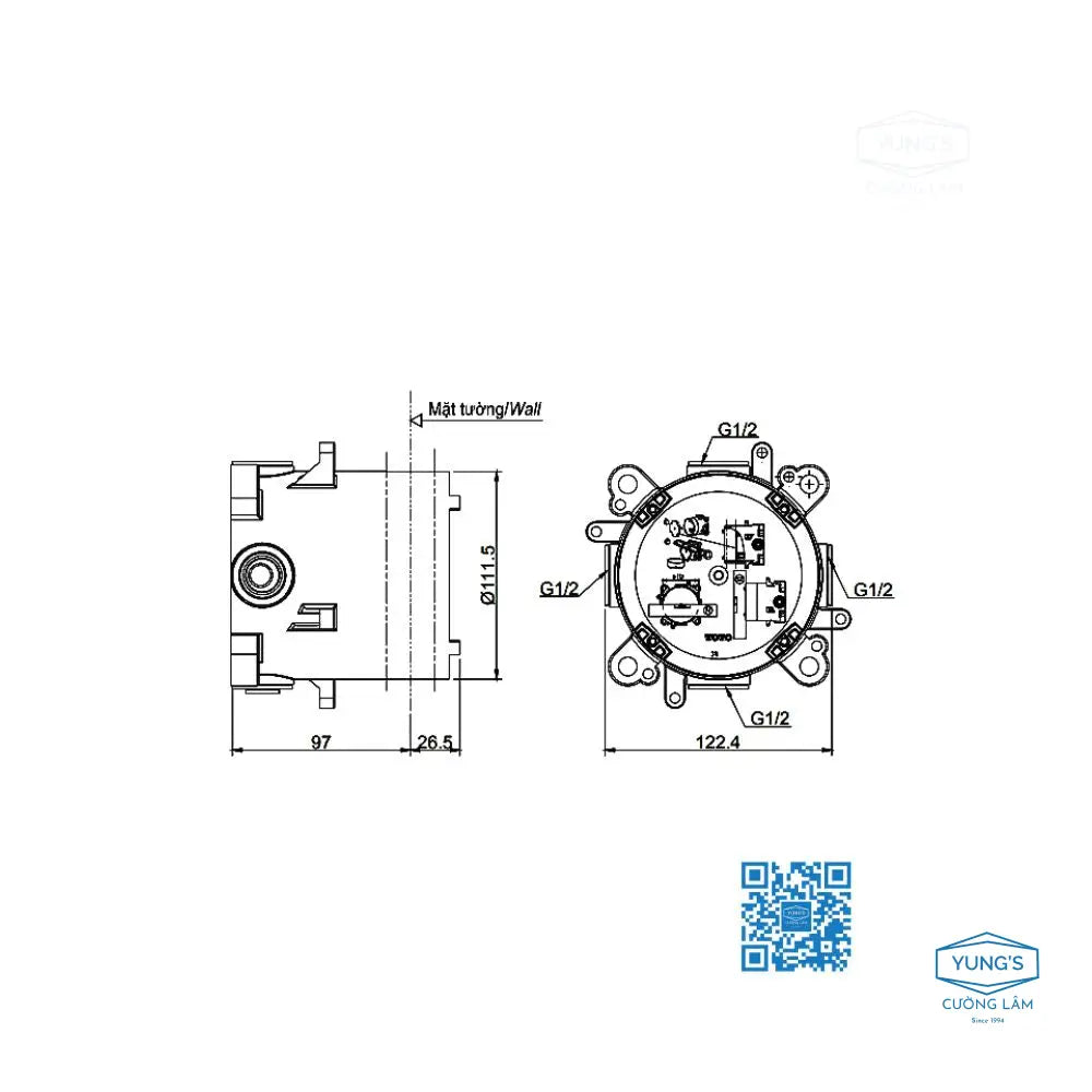 Van gật gù điều chỉnh GC TBG08303VA TBN01001B | Thiết Bị Vệ Sinh TOTO