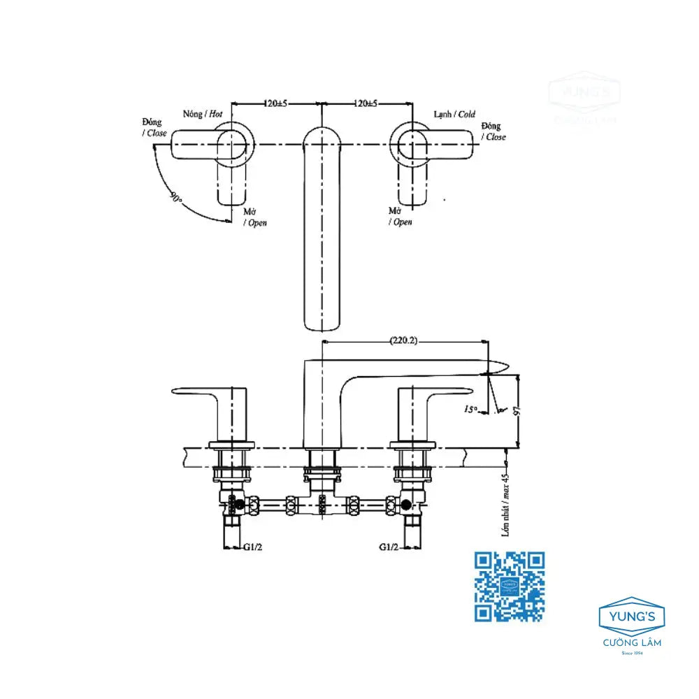 Van gật gù điều chỉnh GC TBG08304V TBN01001B | Thiết Bị Vệ Sinh TOTO