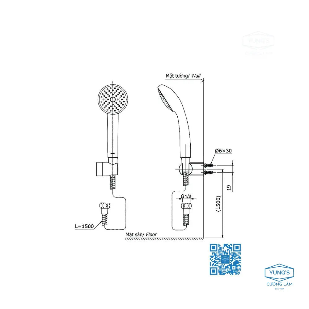 Tbg09302Va Dgh104Zr Sen Tắm Gắn Tường