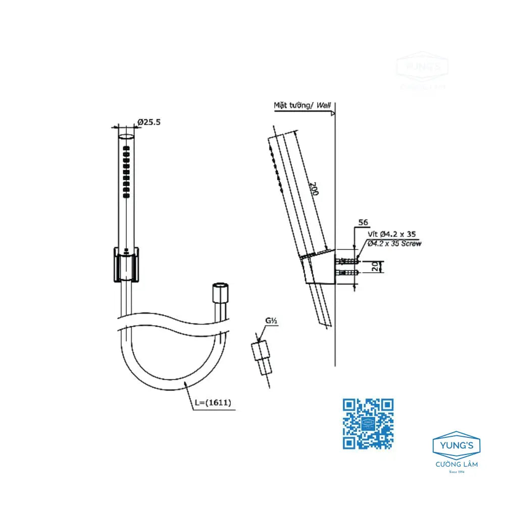 Tbg10302Va Tbw02017A Sen Tắm Gắn Tường