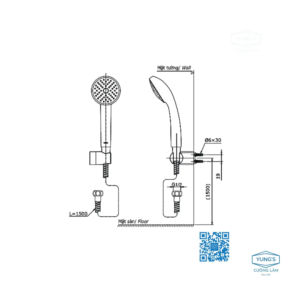 Tbg11302Va Dgh104Zr Sen Tắm Gắn Tường