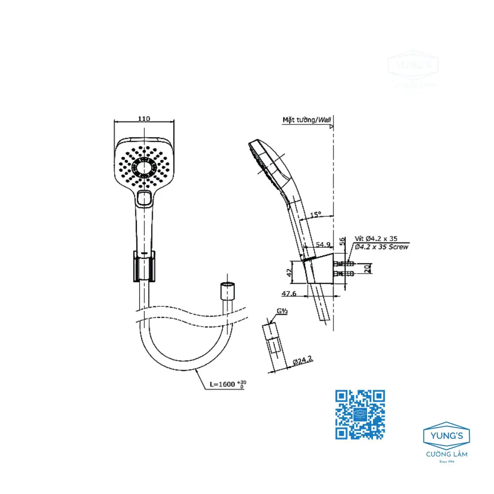 Tbg11302Va Tbw02006A Sen Tắm Gắn Tường