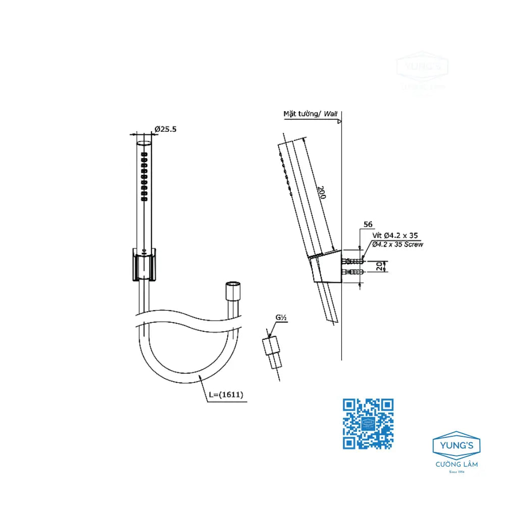 Tbg11302Va Tbw02017A Sen Tắm Gắn Tường