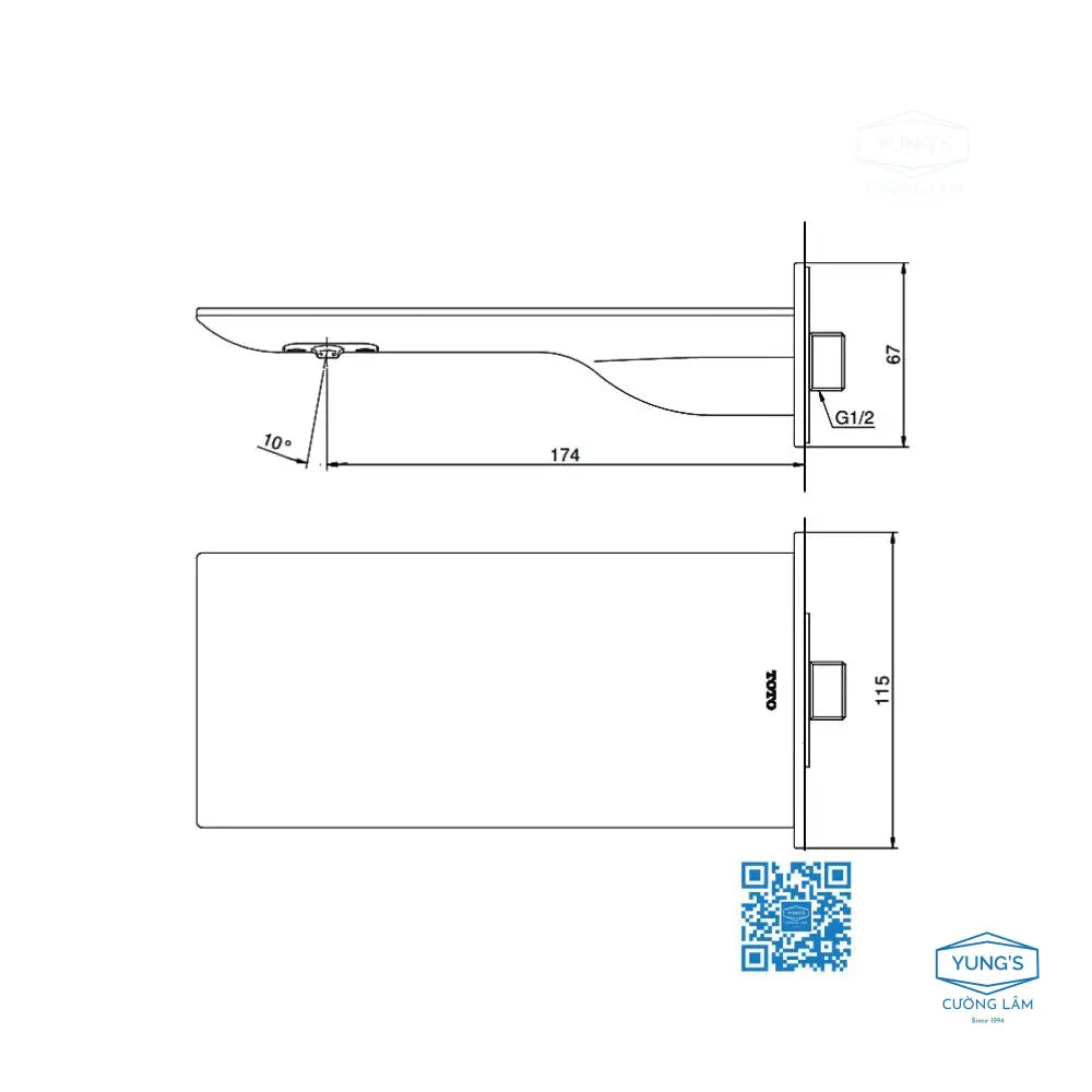 Vòi xả bồn ZL TBP02001B | Thiết Bị Vệ Sinh TOTO