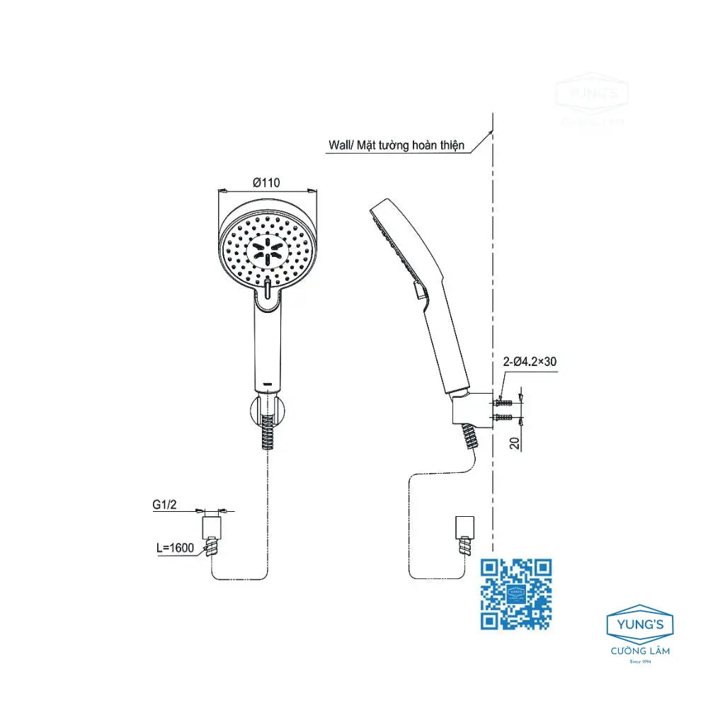 Bộ sen tắm nóng lạnh LB TBS01302V TBW07009A | Thiết Bị Vệ Sinh TOTO