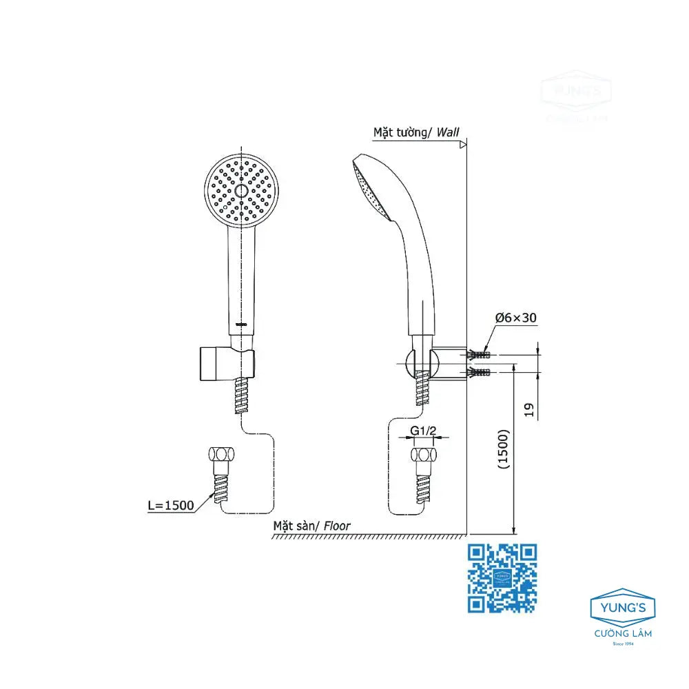 Bộ sen tắm nóng lạnh LN TBS02302V DGH104ZR | Thiết Bị Vệ Sinh TOTO