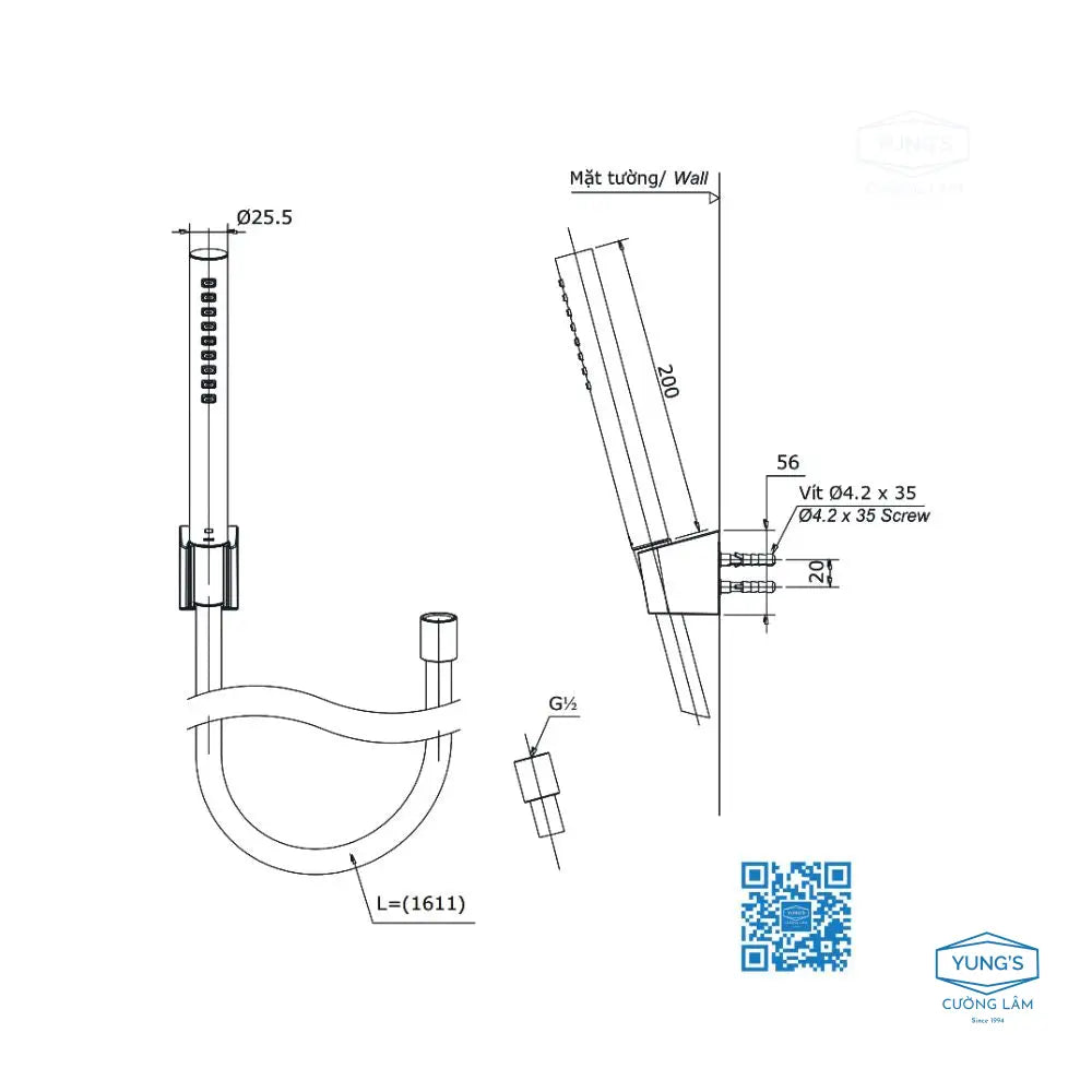 Bộ sen tắm nóng lạnh LN TBS02302V TBW02017A | Thiết Bị Vệ Sinh TOTO