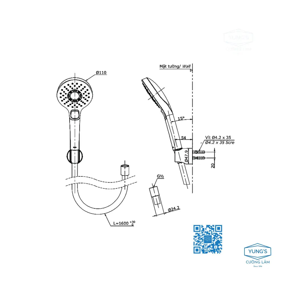 Sen tắm nhiệt độ TBV03427V TBW01010A | Thiết Bị Vệ Sinh TOTO