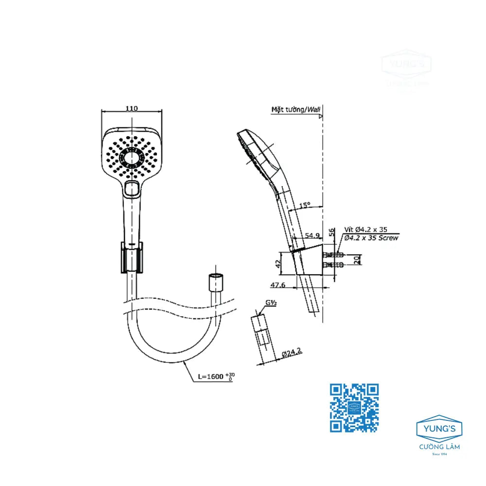 Sen tắm nhiệt độ TBV03427V TBW02006A | Thiết Bị Vệ Sinh TOTO