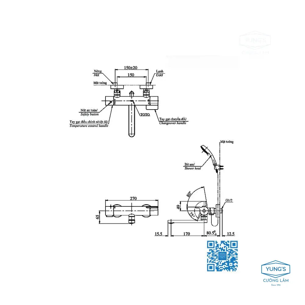 Tbv03427V Tbw07012A Sen Tắm Nhiệt Độ