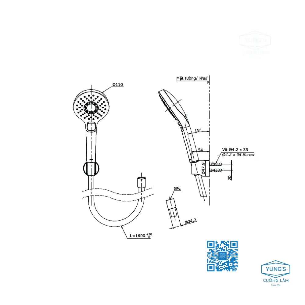 Sen tắm nhiệt độ TBV03429V TBW01010A | Thiết Bị Vệ Sinh TOTO