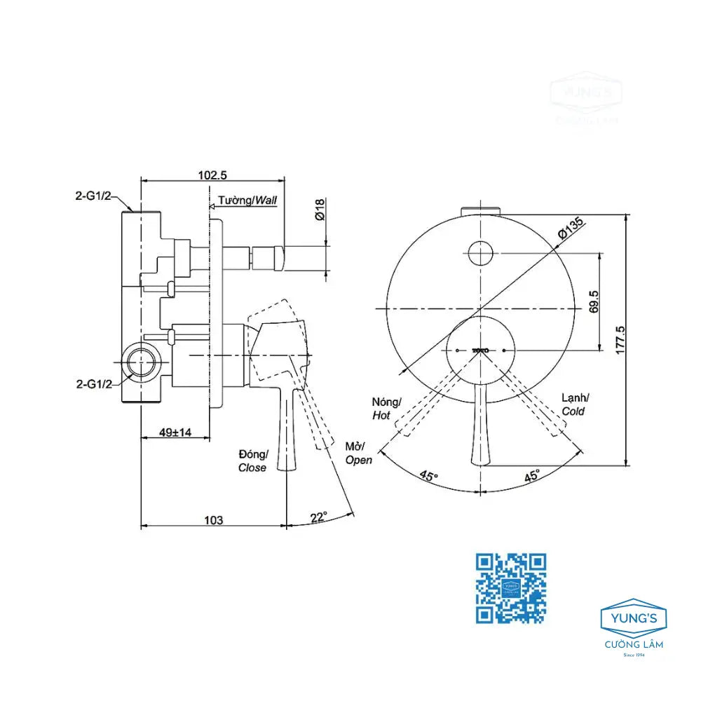 Tổ hợp sen âm tường TBW01004A TBW01010A TBS02001B TBS02304B TBV01103B/TBN01102B TBW01014B TBW01016B | Thiết Bị Vệ Sinh TOTO