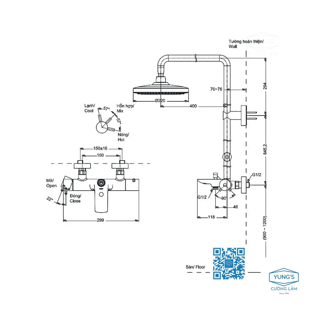 Sen cây nóng lạnh TBW01301B TBW01301BA TBW01301BB | Thiết Bị Vệ Sinh TOTO