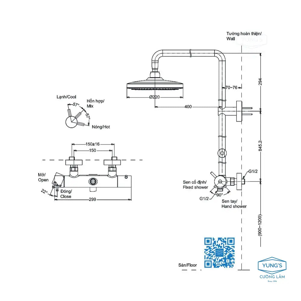 Sen cây nóng lạnh TBW01303B TBW01303BA | Thiết Bị Vệ Sinh TOTO