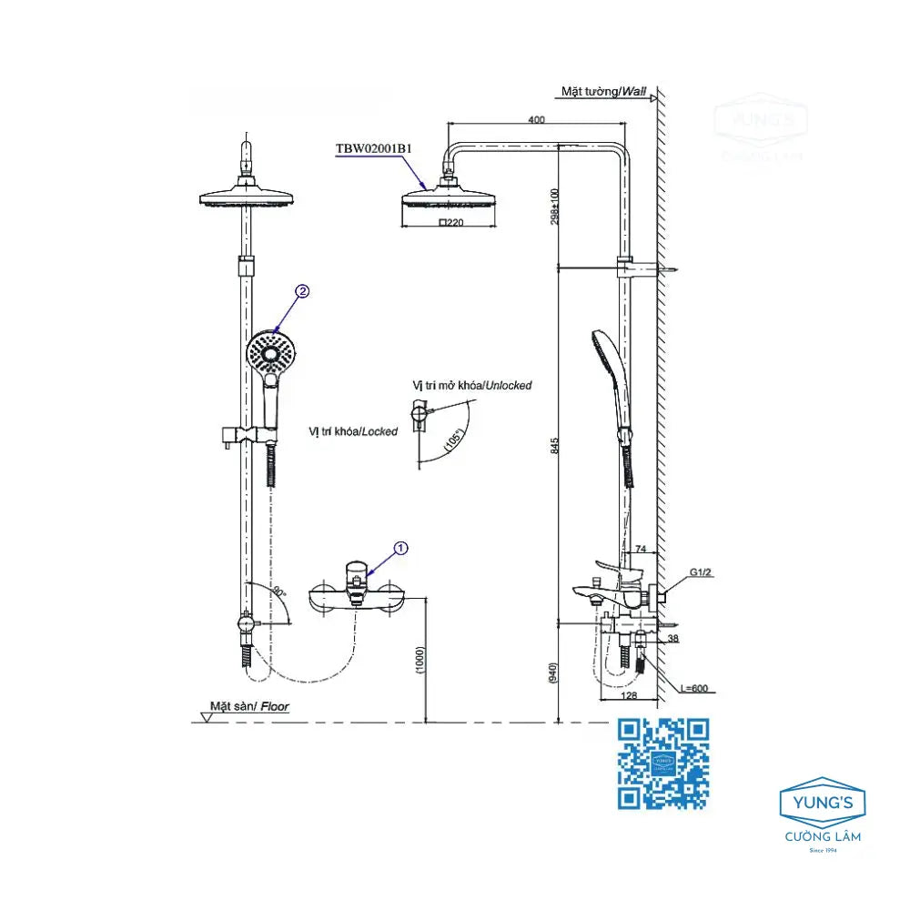 Sen cây TBW02001B TBW02001B1 TBW02001BA | Thiết Bị Vệ Sinh TOTO