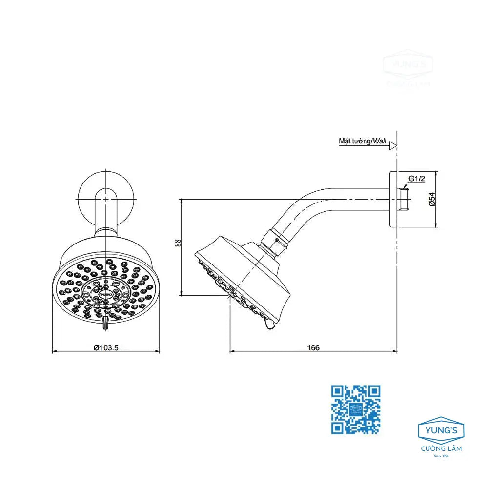 Bát sen gắn tường TBW03001B | Thiết Bị Vệ Sinh TOTO