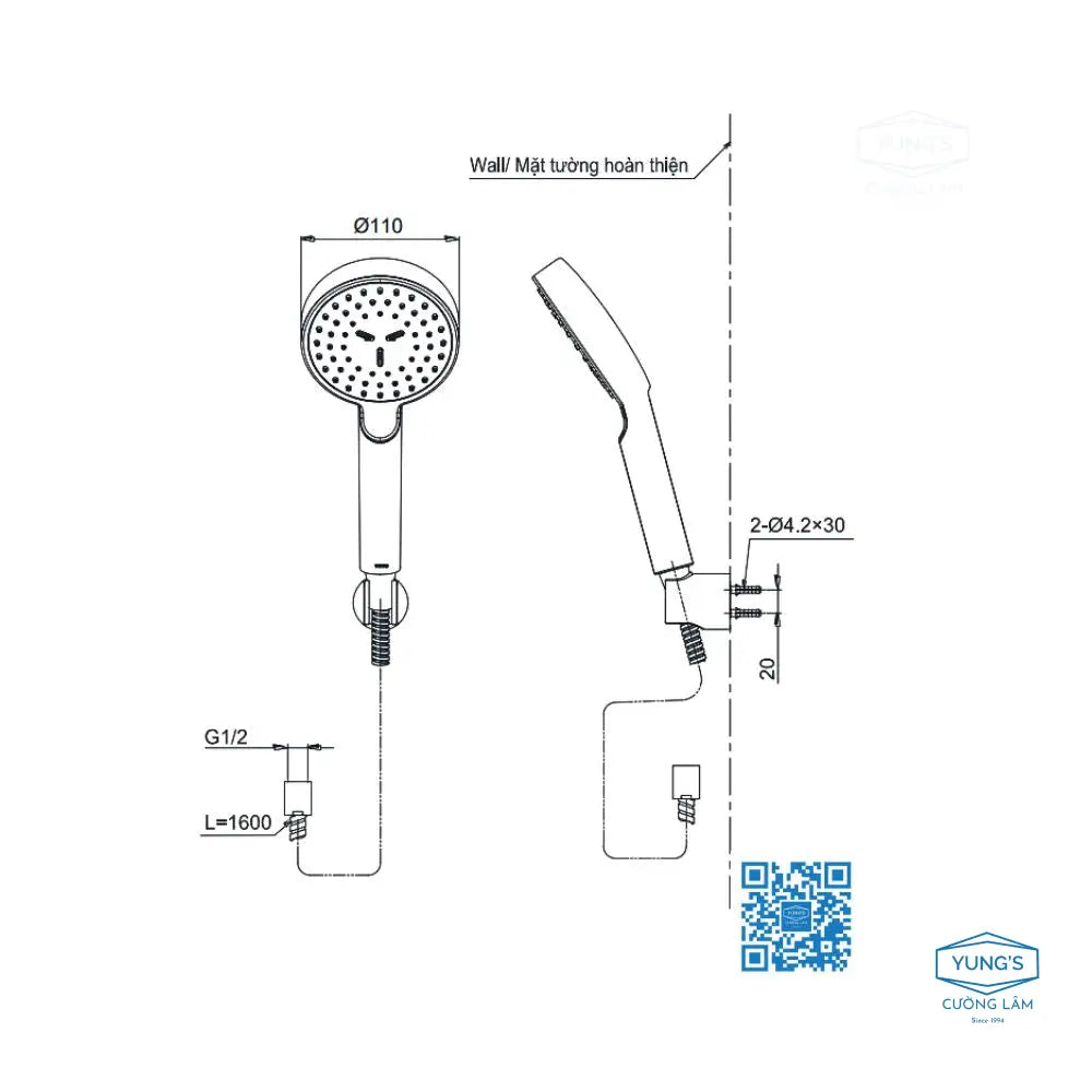 Bát sen cầm tay TBW07008A | Thiết Bị Vệ Sinh TOTO