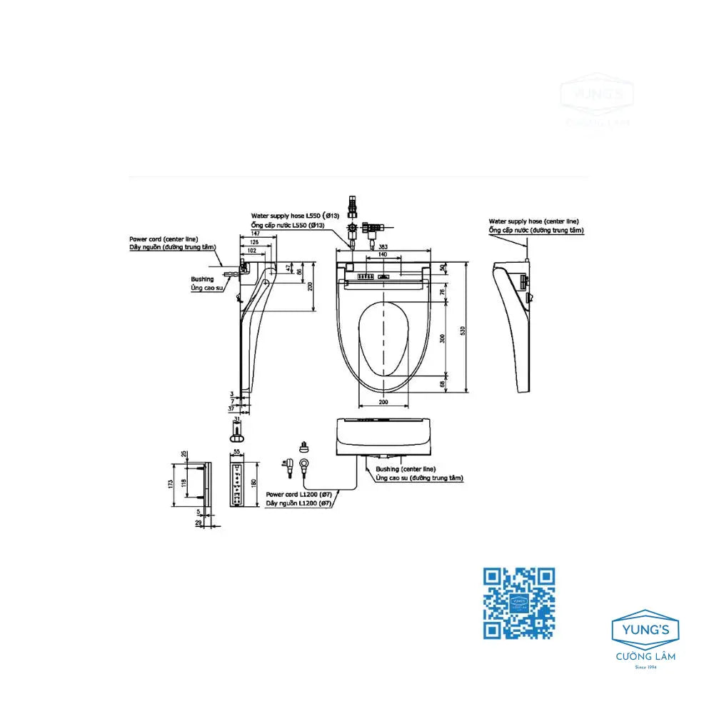 Tcf24410Aaa#Nw1 Nắp Rửa Điện Tử Washlet